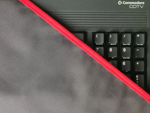Amiga CDTV/ Amiga 4000 keyboard  - dust cover- graphite grey cotton canvas 