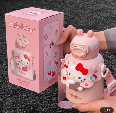 My Melody Sanrio Thermos 16oz Insulated Steel Kawaii Water Bottle