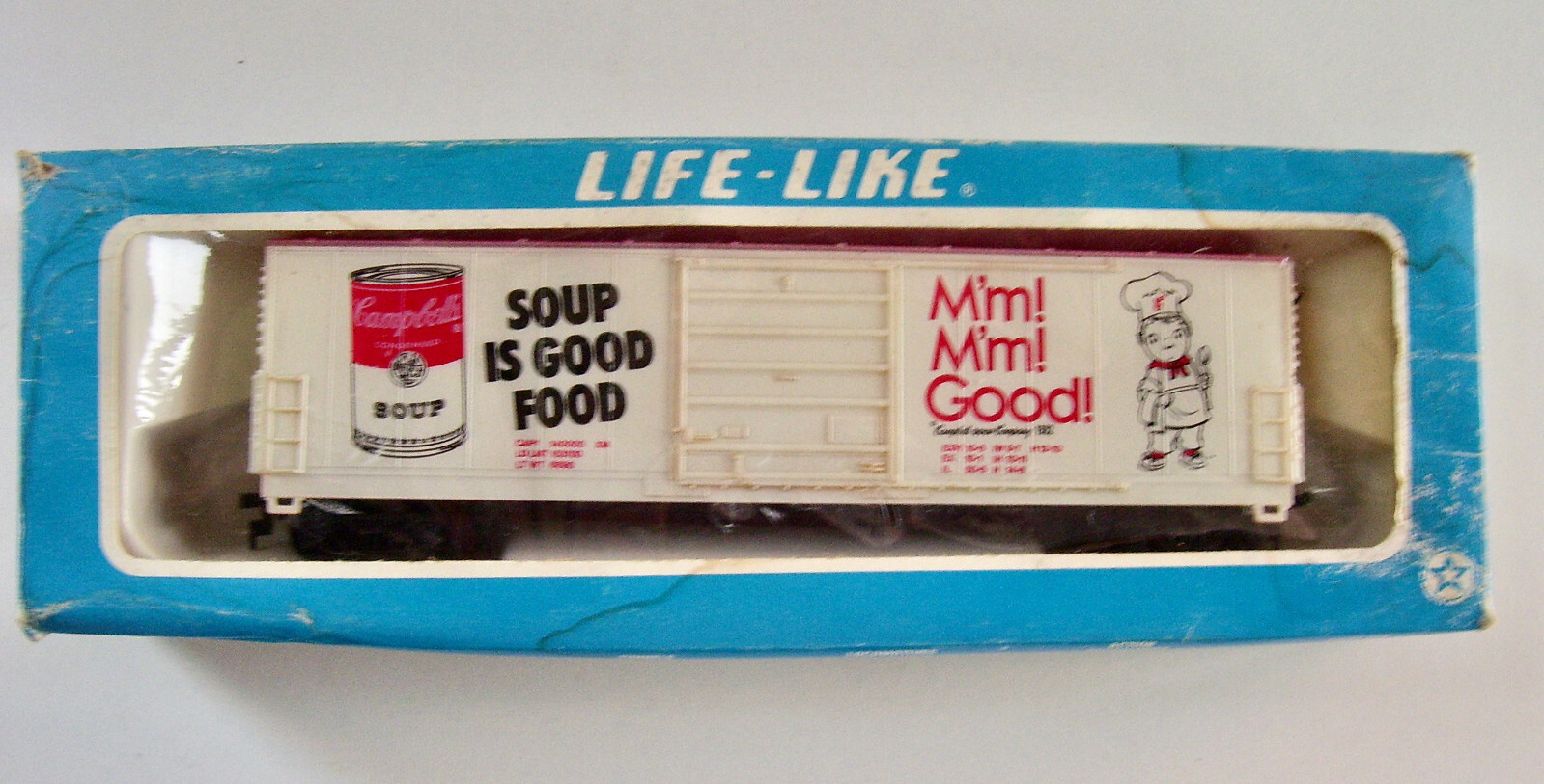 Life-Like 8433 HO Campbell's Soup 50' Box Car, with Box, Used