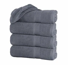 Turkish Cotton Bath Towels - Soft and Absorbent Spa Towel - 27x52- 4 Pack