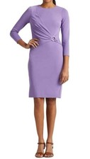 Ralph Lauren women's long sleeve Jersey Midi Dress - size 4 - Wisteria