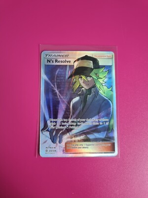 Pokemon N's Resolve Full Art S&M Cosmic Eclipse 232/236 fast neuwertig - neuwertig
