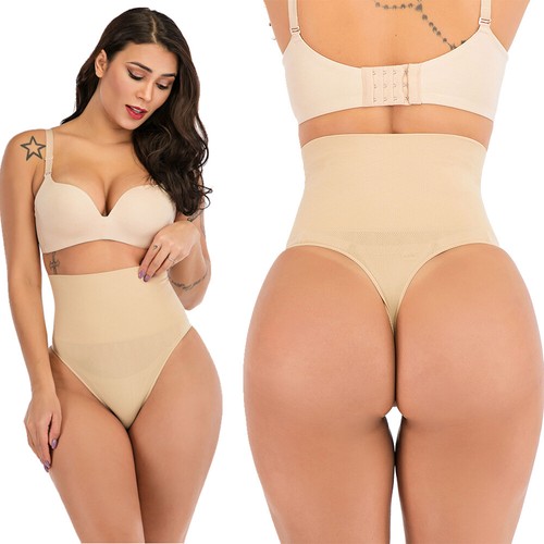 Womens Boned Tummy Control Body Shaper High-Waist Trainer Thong Panty Shapewear - Picture 20 of 56