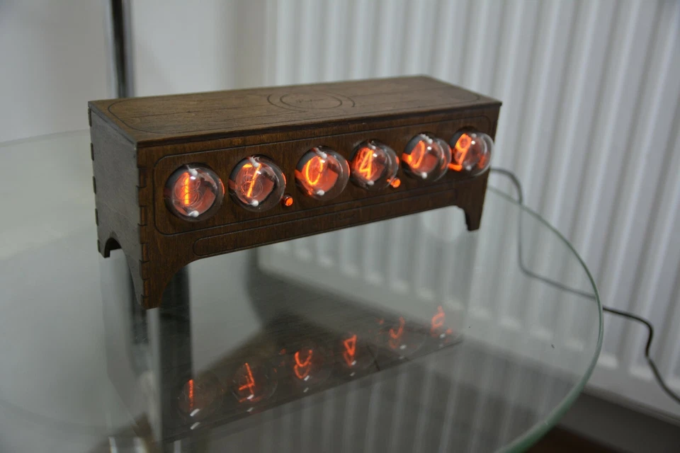 Nixie tube clock IN1 table desk retro old vintage clock for bedroom JTNlab - Image 4 of 4