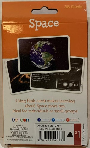 Flash Cards Space Dinosaurs Bendon Flashcards Classroom Homeschool 10 Packs - Picture 9 of 12