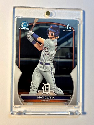 Max Clark 2023 Bowman Draft Chrome 1st Rookie Card RC #BD-76 Tigers