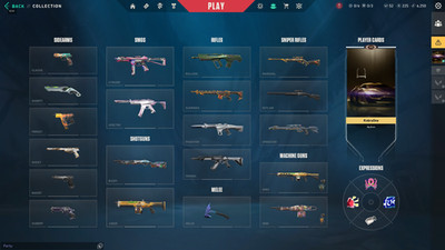EU | Valorant Account | 4 Knives | Skins | Peak Rank: Diamond 3 | Full Access