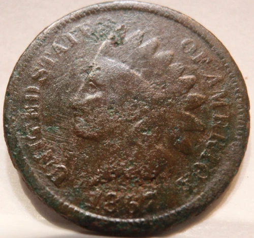 1867 VG Details Indian Head Cent Penny, Tougher Semi KEY Date NICE Strong Date