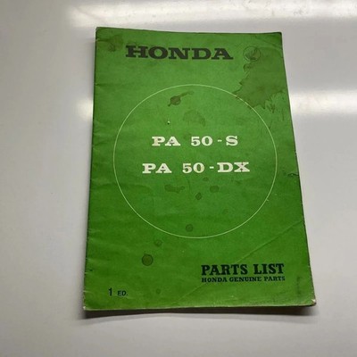 Honda Spare Parts Catalogue Parts List PA 50-S PA 50-DX B043