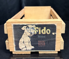 Napa Valley Box Co. 10" Music Cassette Tape Storage Wood Rack Case Crate - Fido
