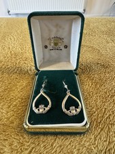 Claddagh House 925 Sterling Silver Earrings Irish Jewelry