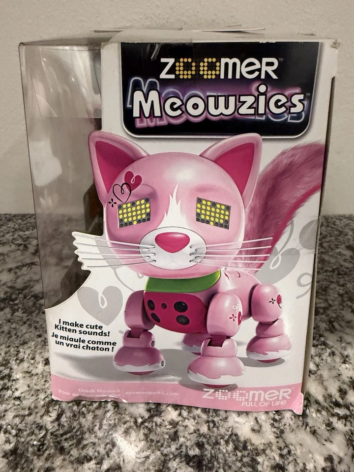 Zoomer Meowzies ARISTA Interactive Pink Kitten Cat Lights Sounds -  NEW - Image 4 of 4