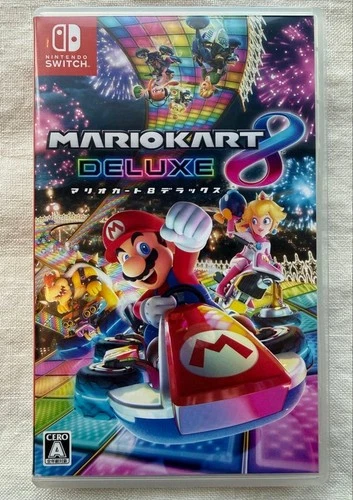 Nintendo Switch Mario Kart 8 Deluxe with Game Card and Case