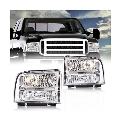 Headlights For Ford F250 F350 F450 F550 Super Duty 1999-2004 Truck Excursion