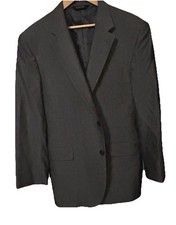 Jos. A Bank Men's Suit Jacket Size 42R Gray Silk Wool Blend Blazer Sport Jacket
