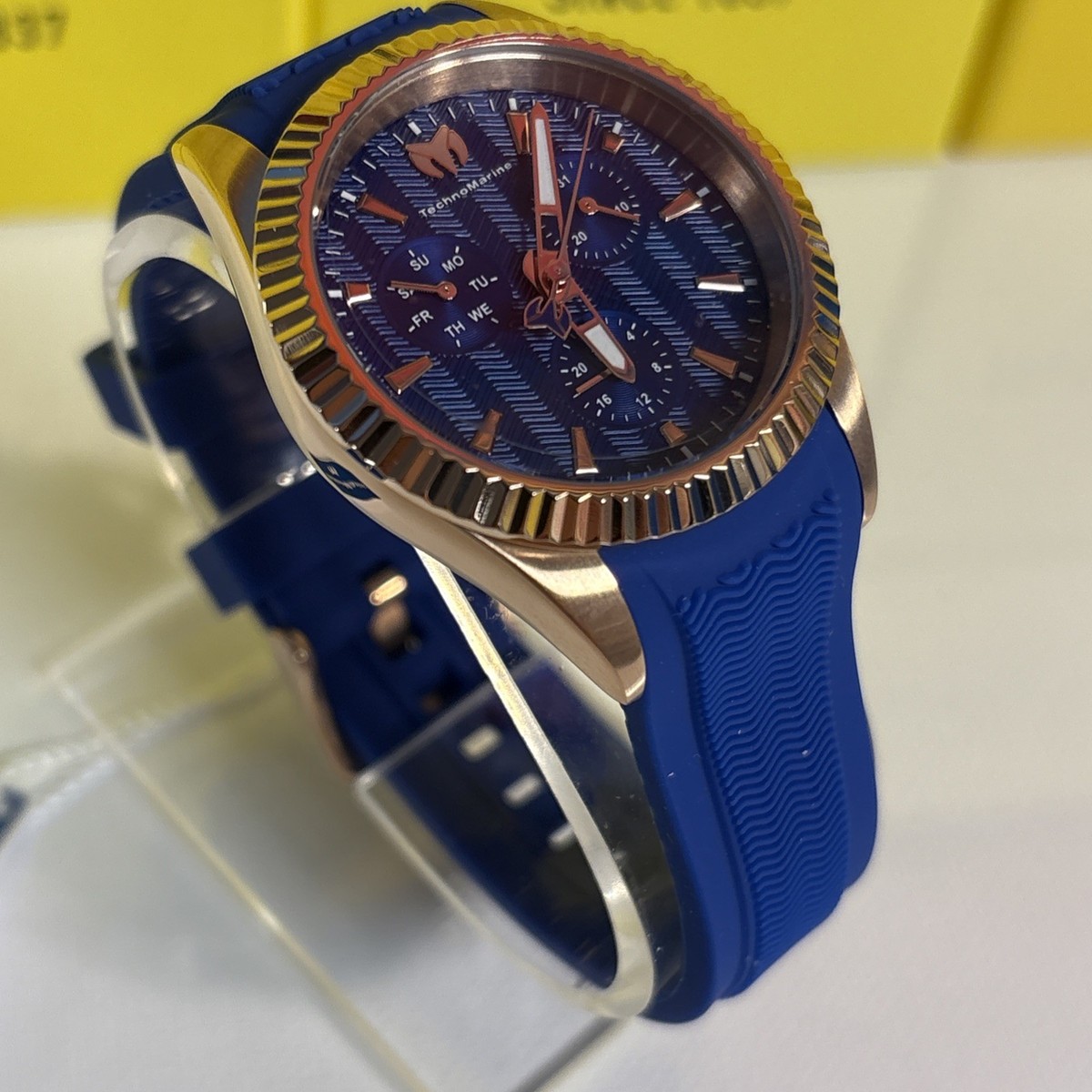 TechnoMarine TM-719034 Sea Dream 38mm Blue Dial Rose Gold Watch