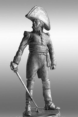  France. General Cambronn Hand UnPainted Tin Miniature 54mm 1/32 Figurines 
