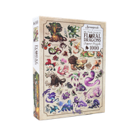 Floral Dragons Puzzle Dragons (1000) - Neu & Ovp - En