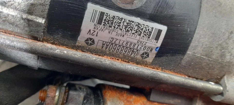 JXX CHRYSLER VOYAGER STARTER MOTOR DIESEL, 2.8, TURBO, RT, 03/08-12/14  - image 2 of 4