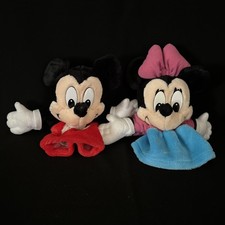 Mickey Mouse Minnie Mouse Mattel Numbered 8 Plush Hand Puppets