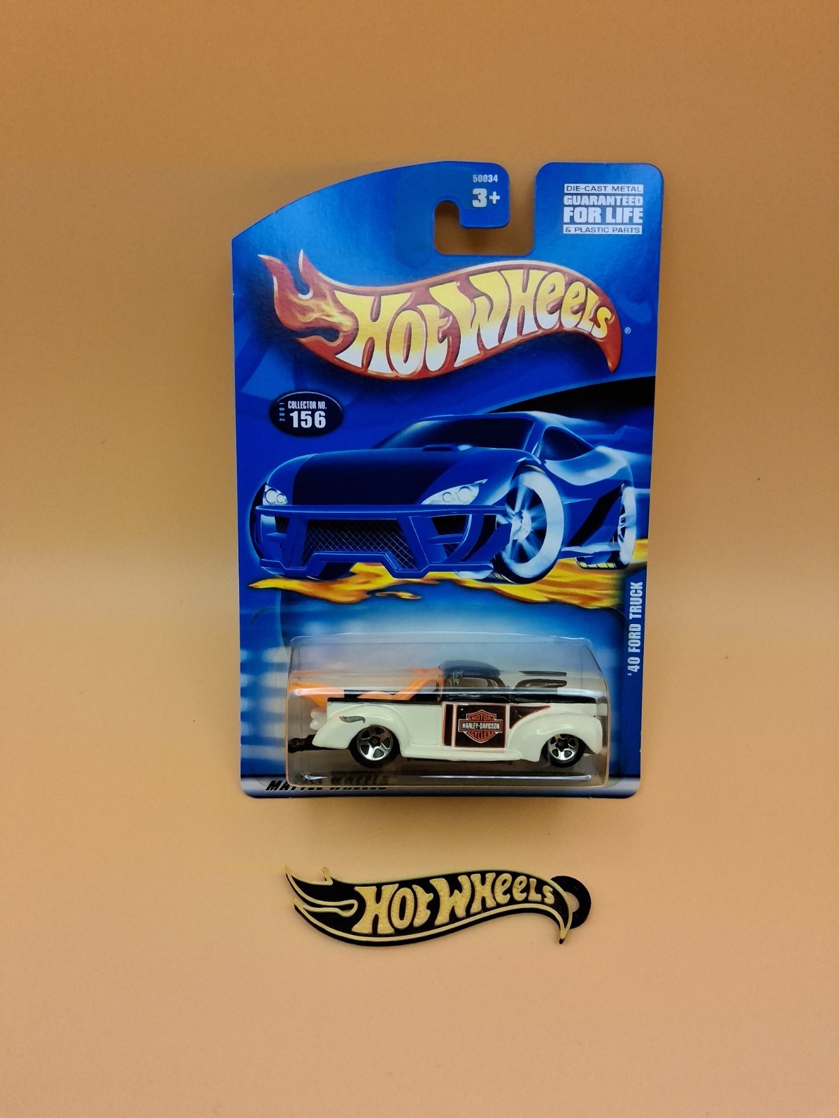 2001 Hot Wheels HARLEY-DAVIDSON ‘40 FORD TRUCK Collector #156 🔥52 - Thumbnail 2