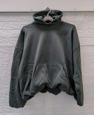 New Gap Balenciaga Logo Hoodie Dark Green Oversized Size L