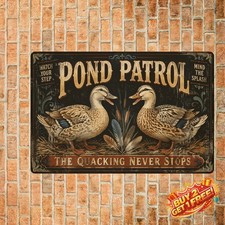 Vintage Chicken Please Keep Gate Closed Metal Tin Sign 8x12 Art
