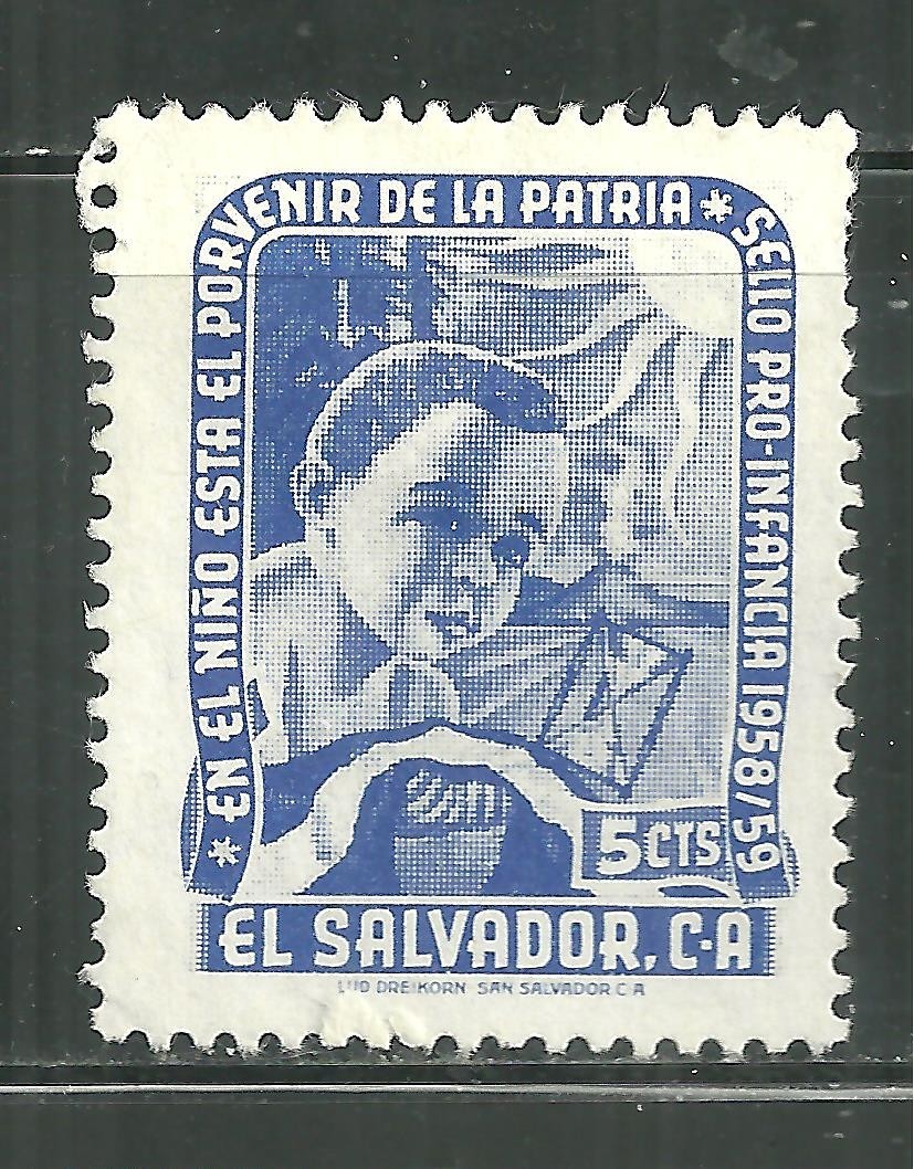 EL SALVADOR USED PRO INFANCIA 1958