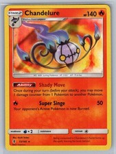 CHANDELURE 13/145 HOLO RARE GUARDIANS RISING POKEMON NEAR MINT CHANDELURE