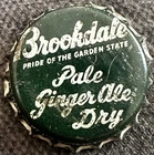 Vintage Brookdale Pale Dry Ginger Ale Cork Soda Bottle Cap - Bloomfield, N. J.
