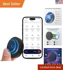 High-Capacity Voice Recorder with Noise Cancellation - 100H Battery, USB-C Ready