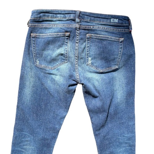 Etienne Marcel Moto Skinny Jeans Motorrad Look Low Rise Kunstleder Gr. 30 - Bild 5 von 6