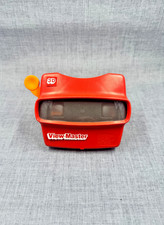 Vintage View Master 3D Viewer Red Classic Toy Slide Viewer Orange Handle USA