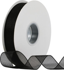 Sheer Organza Ribbon 1 Inch Chiffon Ribbons for Gift Wrapping, Flower Bouquet, 5