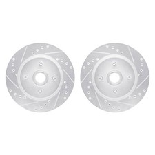 For Ford Thunderbird 87-88 R1 Concepts Drilled Slotted Front Brake Rotor Set