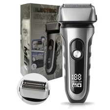 Electric Razor for Men, 2 Floating Blade LED Display Foil Face Shaver, Waterp...
