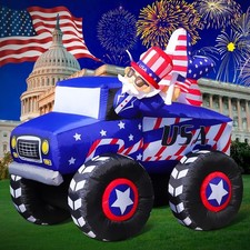 7FT Patriotic Independence Day 4Th of July Memorial Day Inflatable Outdoor Decor