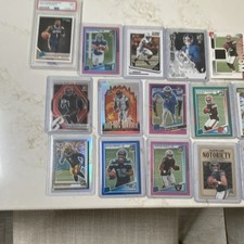 Sports card lot. All cards on last slide will be given if auctions goes over $80
