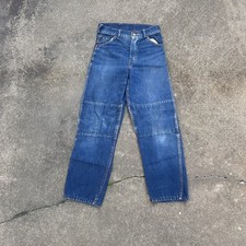 Vintage 50s Hoppy by Roy Rogers Denim Jeans Exposed Crotch Rivet Size 10
