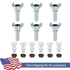 6 PCS 3/4 NPT Iron Air Hose Fitting Universal...