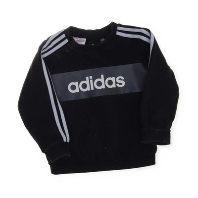 Adidas, Sweatshirt, Größe: 86, Schwarz/Weiß, Baumwolle/Recyceltes Polyester #2o2