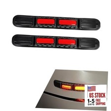 2PCS Car Bumper Guard Strip, Anti-Collision Anti-Scratch Car Rear 2 PCS Red B