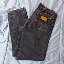 Wrangler Cowboy Cut Men s Straight Leg Dark Wash Blue Denim Jeans Regular Fit