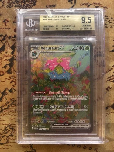 Venusaur ex Special Illustration Rare 198/165 Scarlet & Violet Holo BGS 9.5