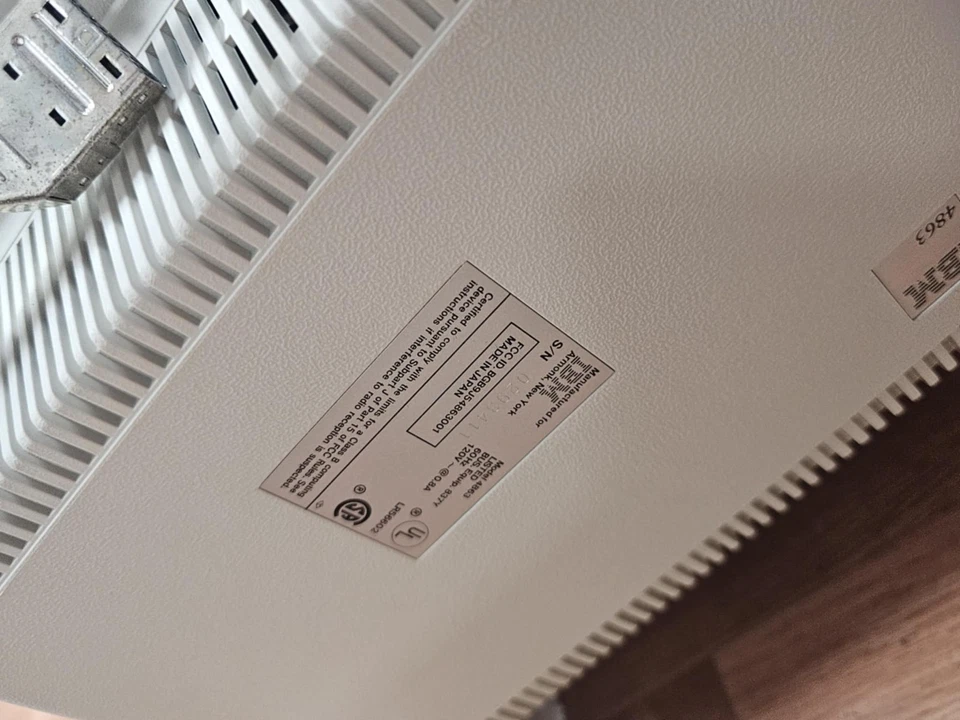 Clean Vintage IBM PCjr Color Display 4863 14" Color Computer Monitor w/box Works - Image 4 of 4