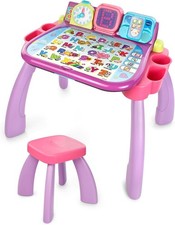 VTech Touch and Learn Activity Desk Frustration Free Packaging ,Purple