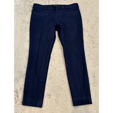 Banana Republic Sloan Navy Blue Dress Pants Petite 2 Slim Leg Business Casual
