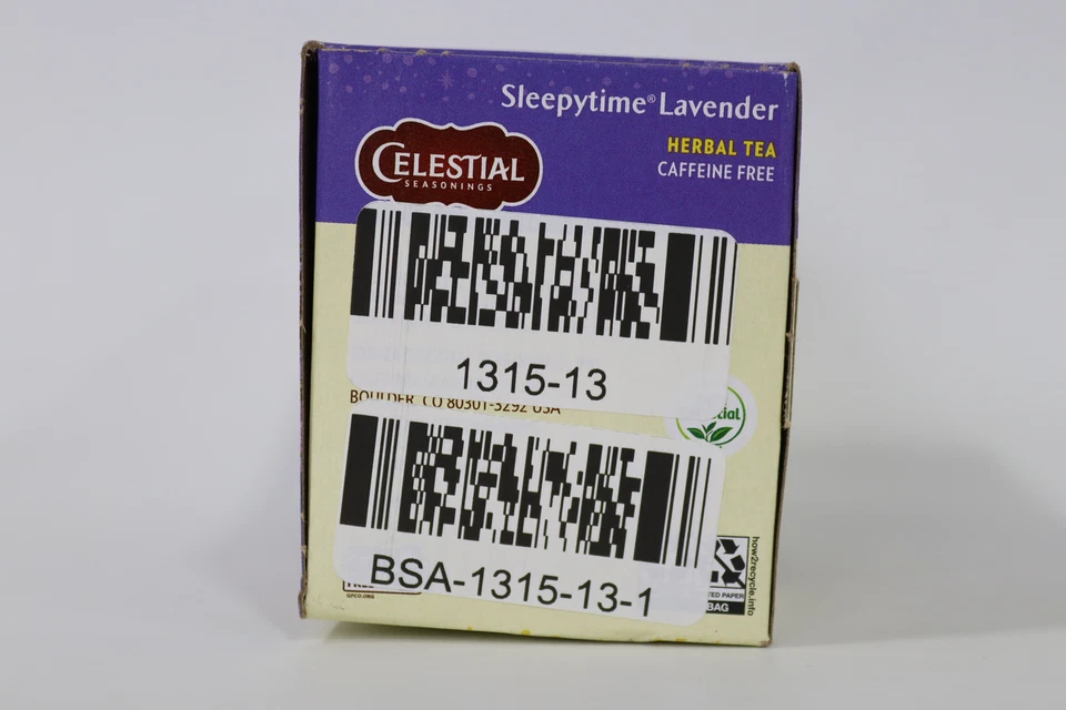 Bolsas de té de hierbas sin cafeína lavanda Sleepytime Celestial Seasonings 20 unidades Foto 4 de 4