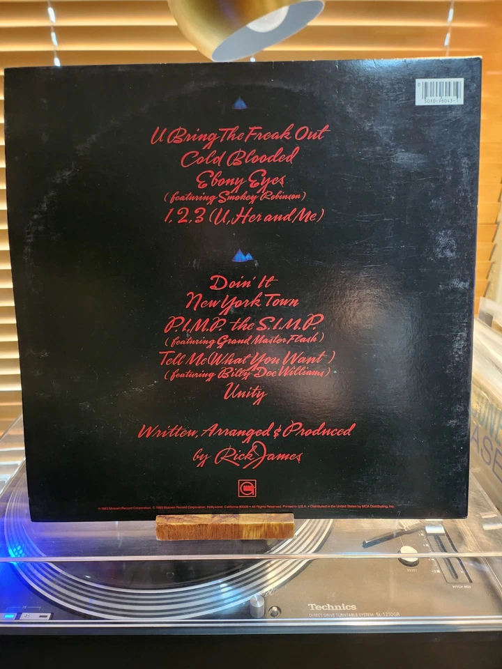 Rick James, Cold Blooded, 1983 1st Gordy, 6043GL, VG+/VG+ Foto 2 de 4