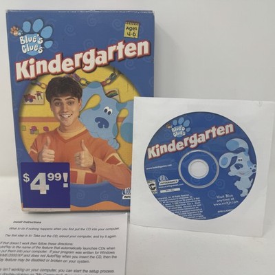 Blue's Clues Kindergarten PC Mac CD-ROM Software Infogrames Ages 4-6 Education